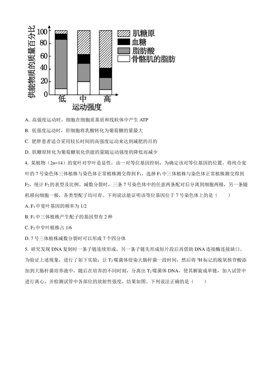 2024届山东省济宁市高考二模生物试题（原卷版）_第2页