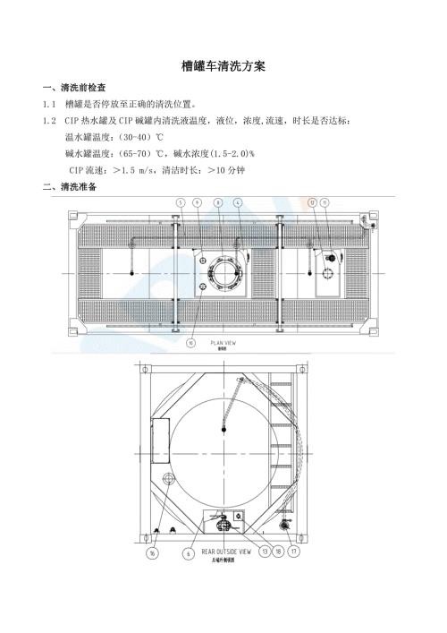 槽罐车清洗方案