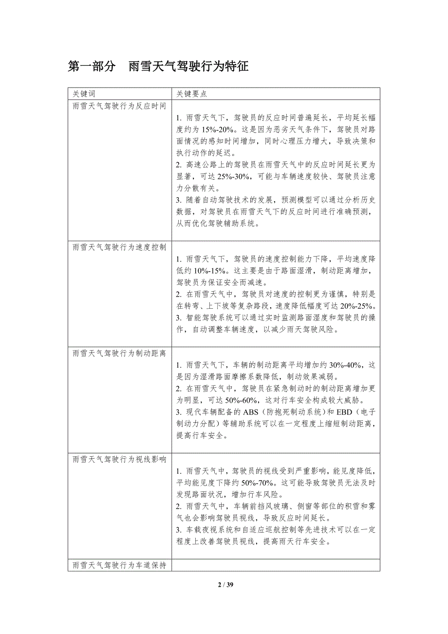 雨雪天气驾驶行为预测研究-剖析洞察_第2页