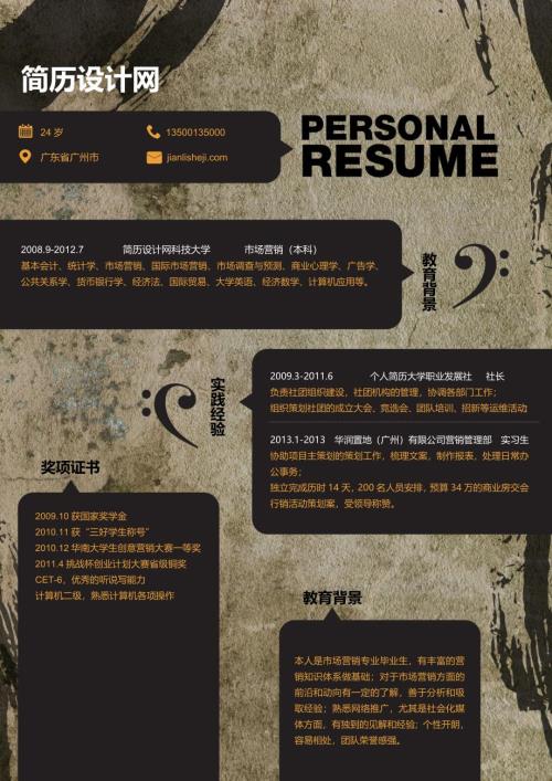 有创意一点的个人简历