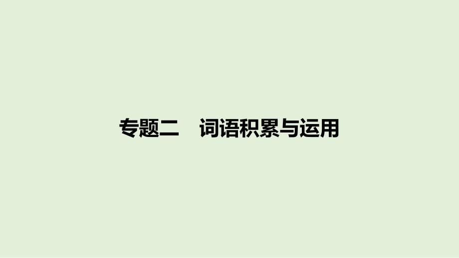 2025年广东省中考语文二轮复习《词语积累与运用》课件_第1页