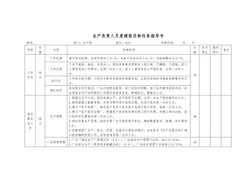 混凝土搅拌站站长绩效考核表