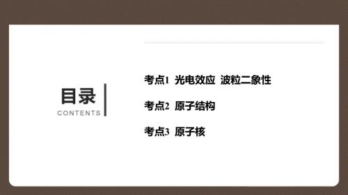 2025精品高考物理作业课件专题十六原子物理 附解析