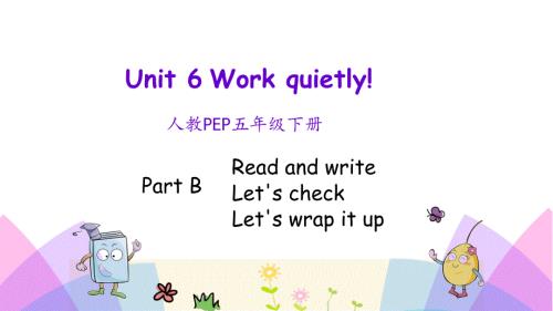 人教版（PEP)小学五年级英语下册Unit 6 B Read and write精讲精练课件1