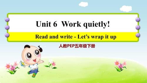 人教版（PEP)小学五年级英语下册Unit 6 B Read and write知识讲练课件