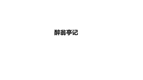 2025年河南省中考语文一轮《醉翁亭记》复习课件