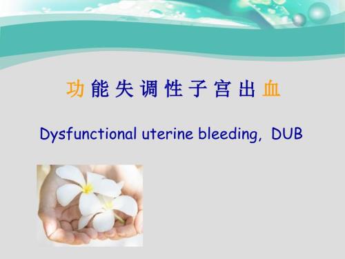 功能失调性子宫出血PPT课件