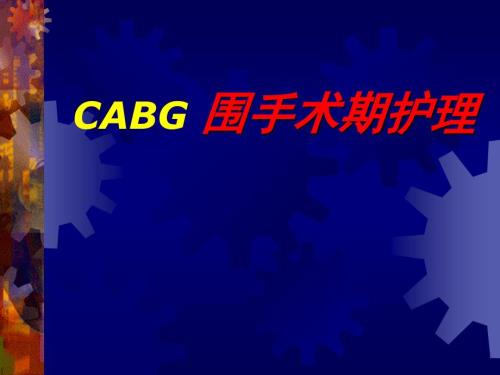CABG围手术期护理